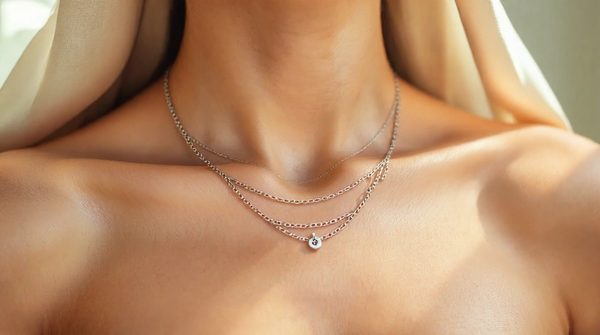 Chaines en or blanc pour femmes : luxe et sophistication modernes