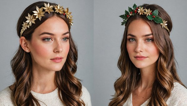 Des idées créatives de serres tête noël pour briller !